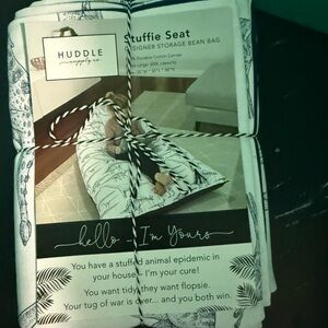 Huddle Stuffie Seat Designer Storage Bean Bag